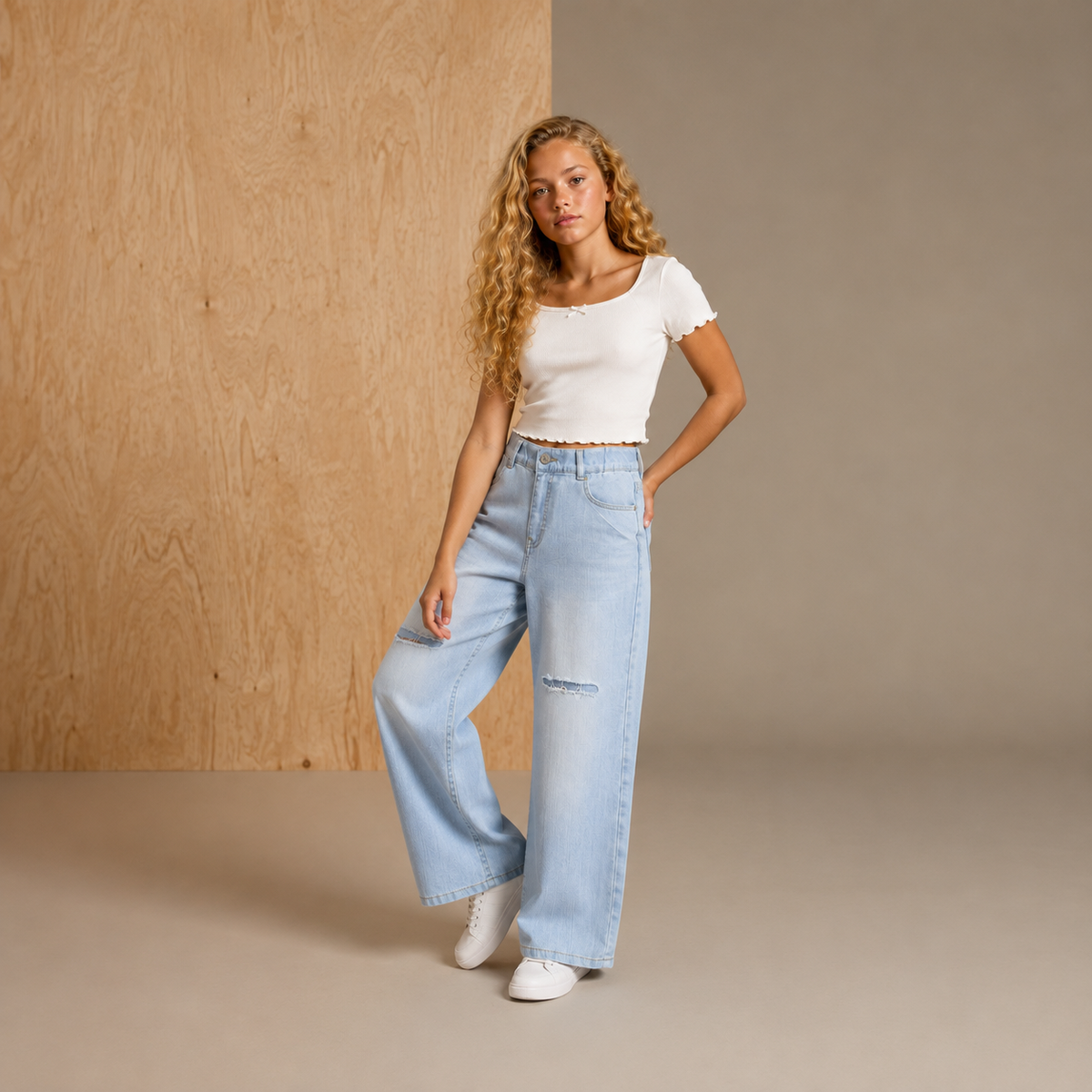 Blue Cool Chic Jeans