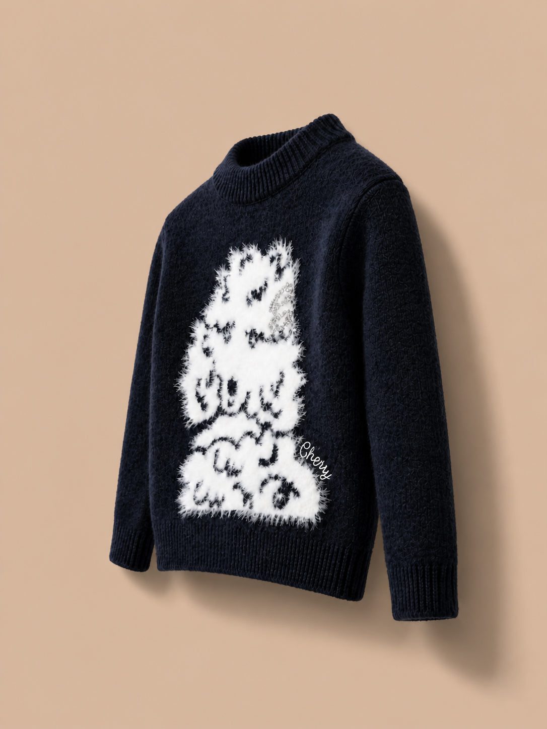 Girls Graphic Knit Winter Sweater