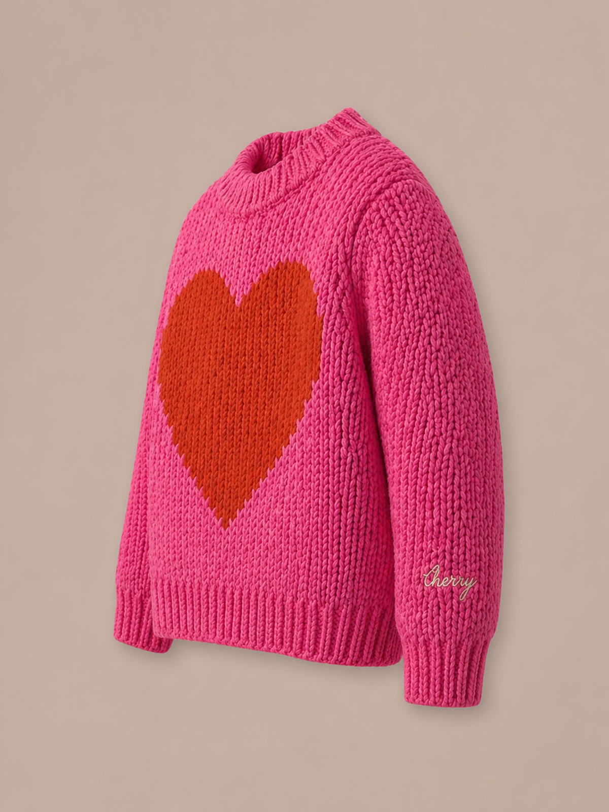 Cozy Pink Knit Sweater