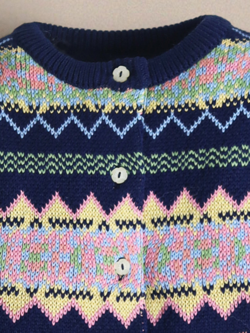 Cherry Crumble Multicolor Intarsia Sweet Stylish Winter Sweater