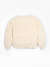 Peach Intarsia Sweet Stylish Sweater