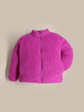 Cherry Crumble Magenta Sherpa Frosty-Sleek Winter Jacket