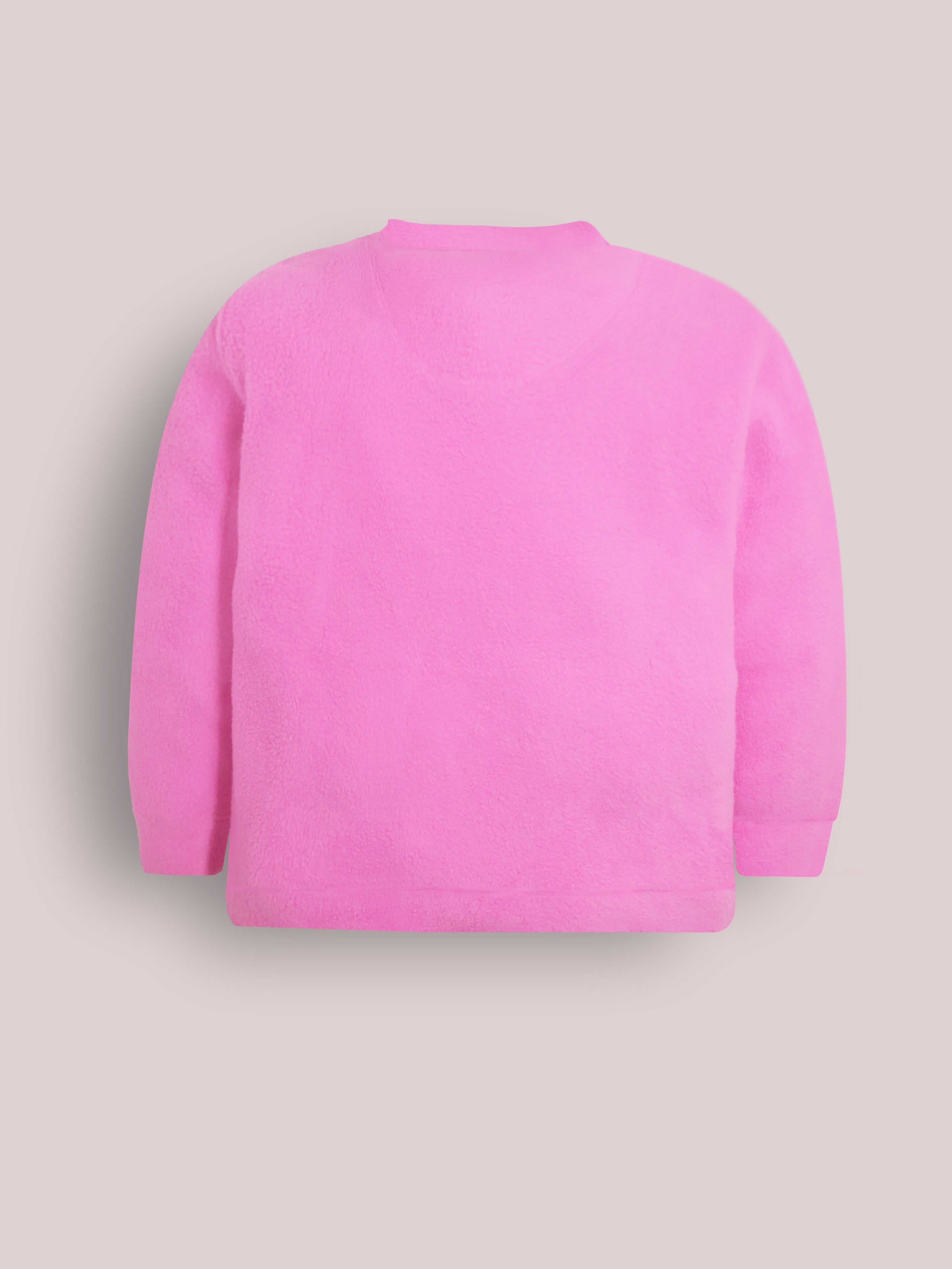 Cherry Crumble Pink Solid Applique Charming Elegant Winter Nightsuit