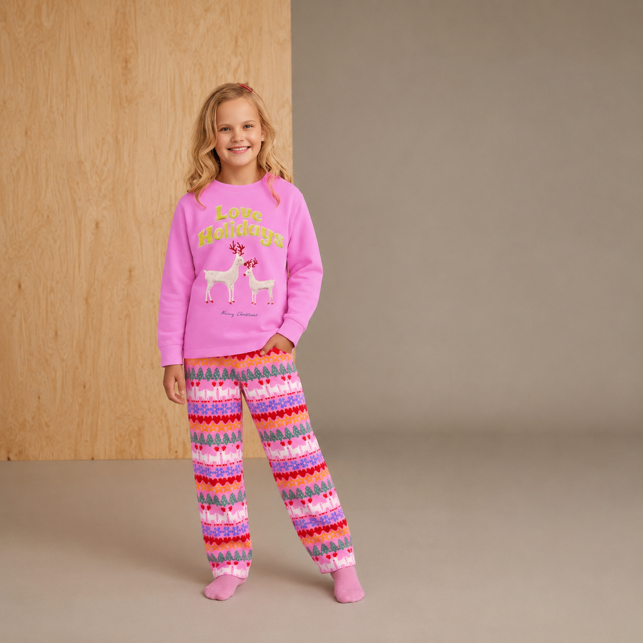 Winter Brights Multi Magic Bedruckter Schlafanzug