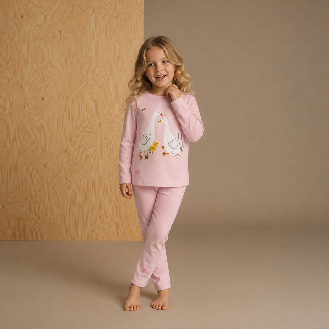 Pink Hug Sweatshirt Set