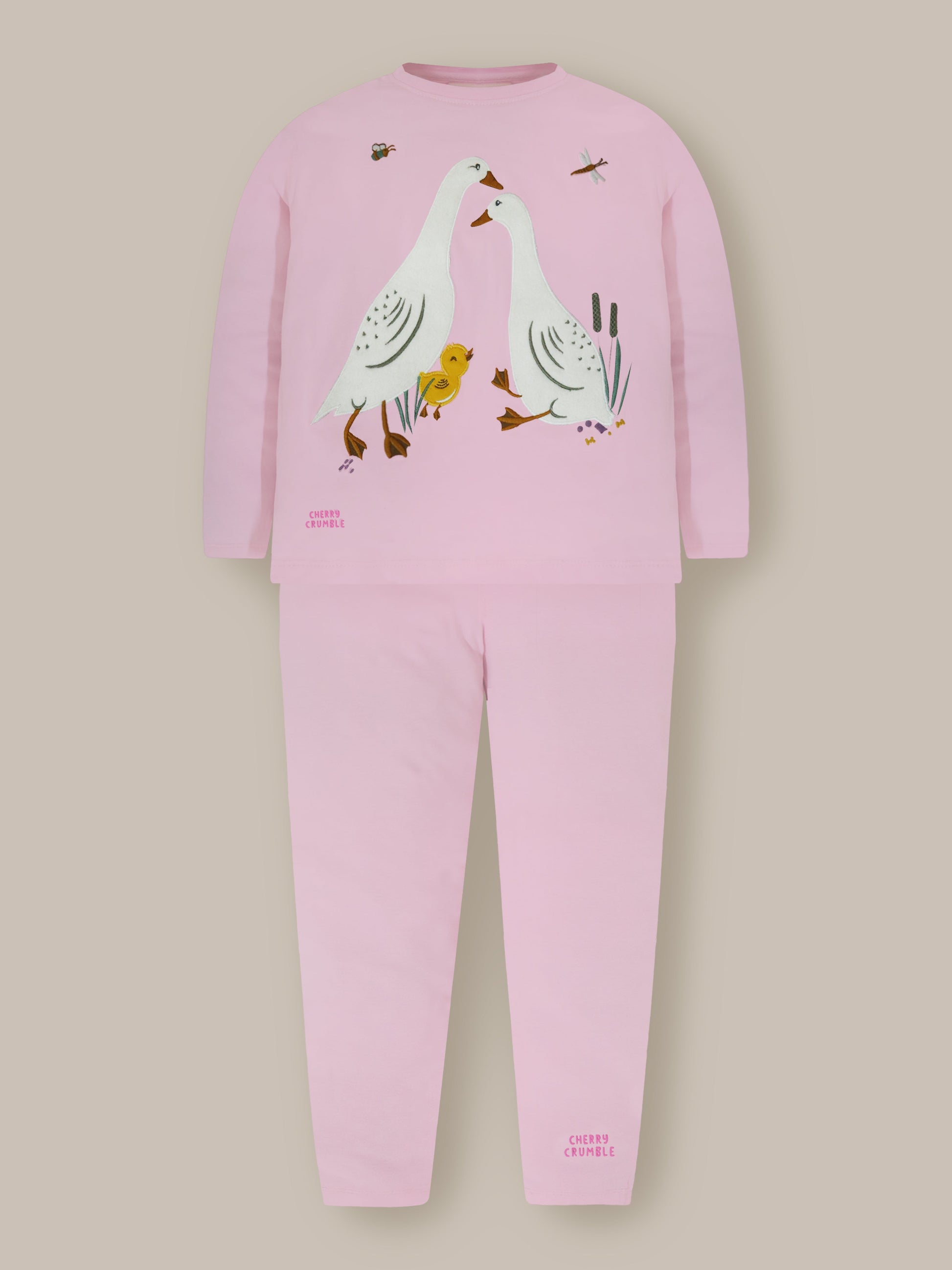 Pink Hug Sweatshirt Set