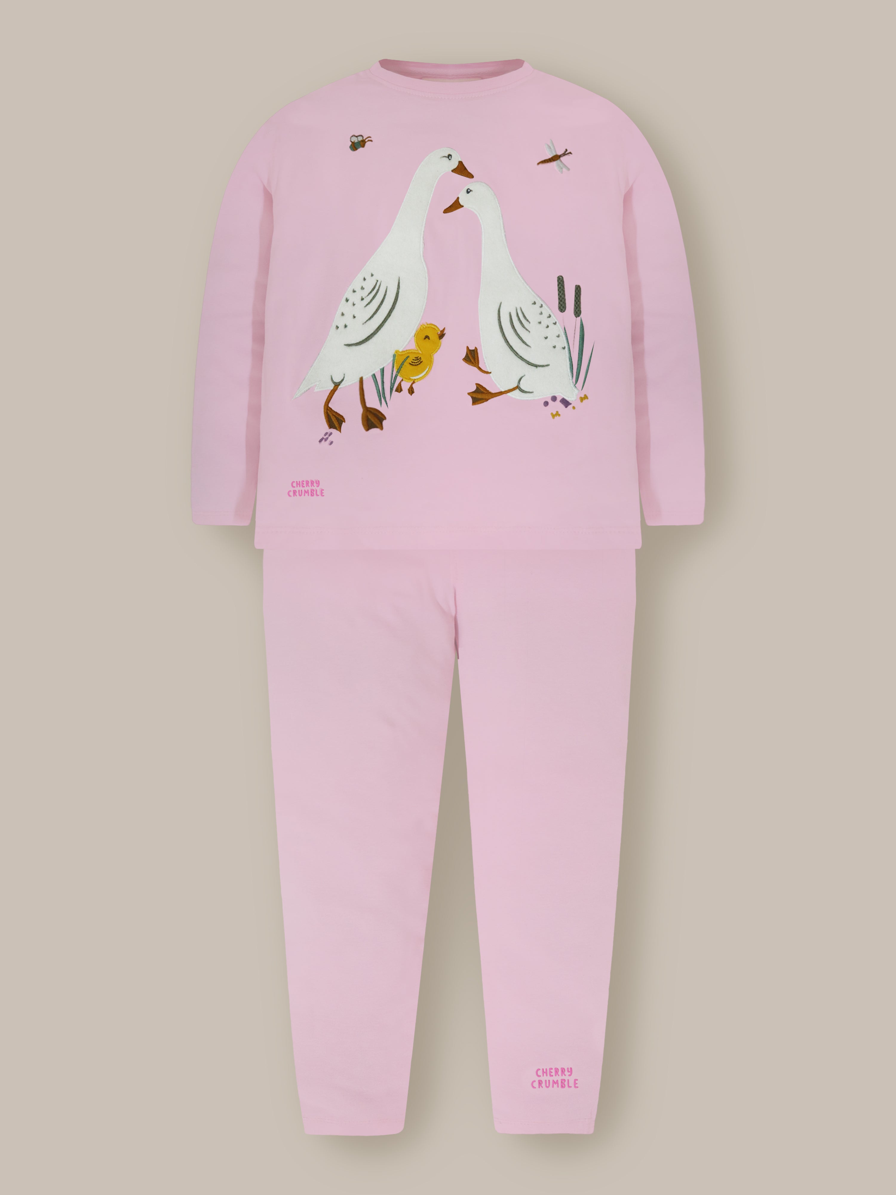 Pink Hug Sweatshirt Set