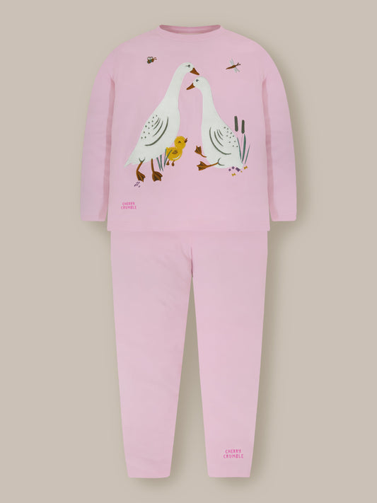 Pink Hug Sweatshirt Set