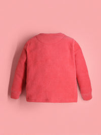 Coral Solid Applique Snug Smart Nightsuit