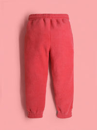 Coral Solid Applique Snug Smart Nightsuit