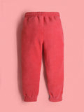 Cherry Crumble Girls Coral Regular Length Night Wear Solid Applique Winter Nightsuit