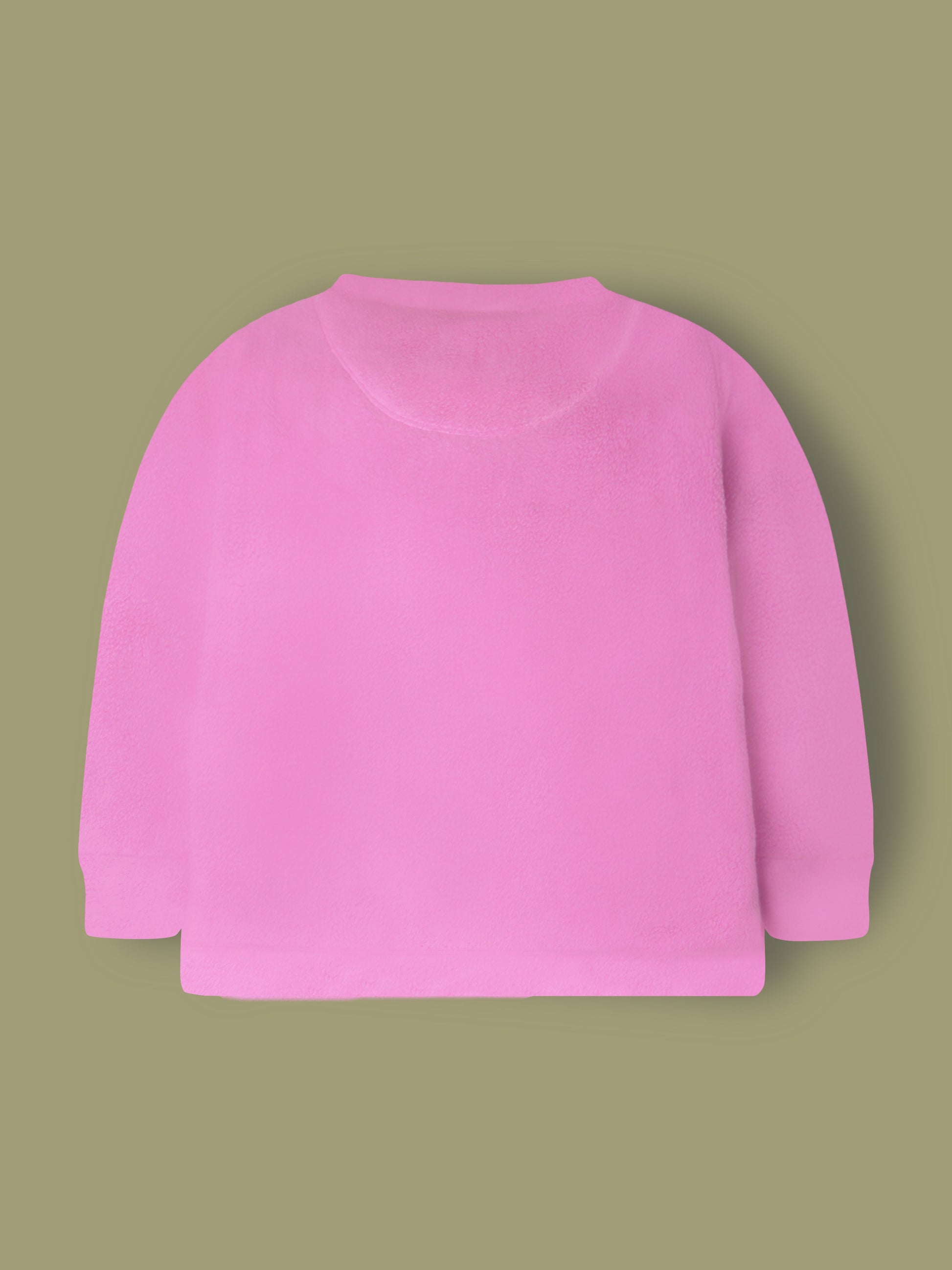 Cherry Crumble Pink Solid Applique Playful Smart Winter Nightsuit