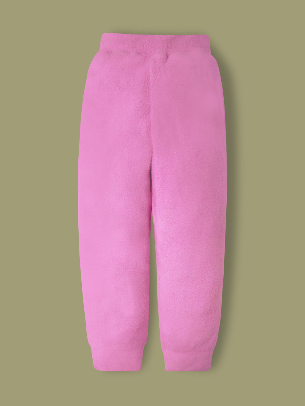 Cherry Crumble Pink Solid Applique Playful Smart Winter Nightsuit