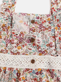 Multicolor Floral Printed Sweet Graceful Nightsuit