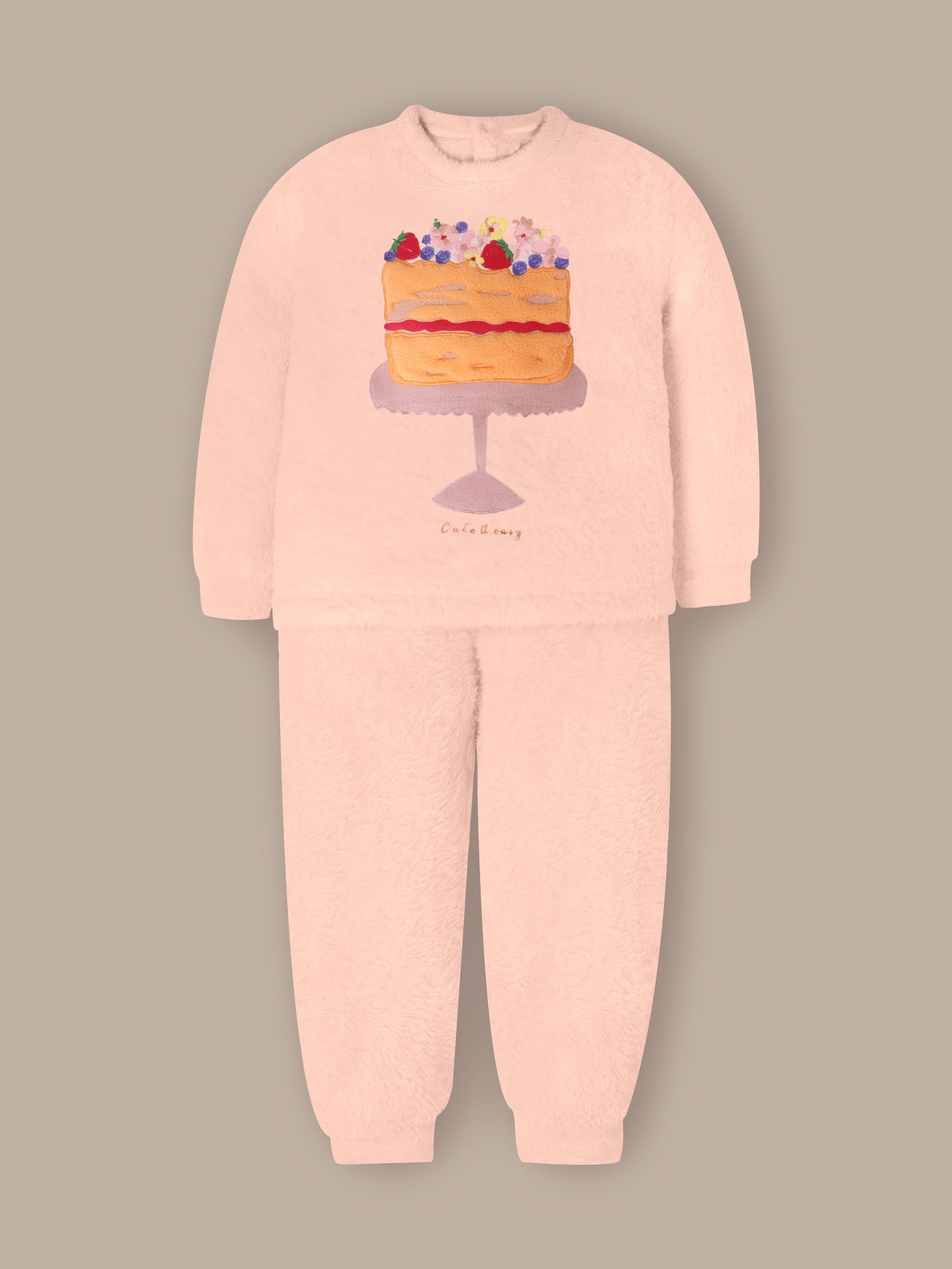 Soft Peach Sweatshirt Set