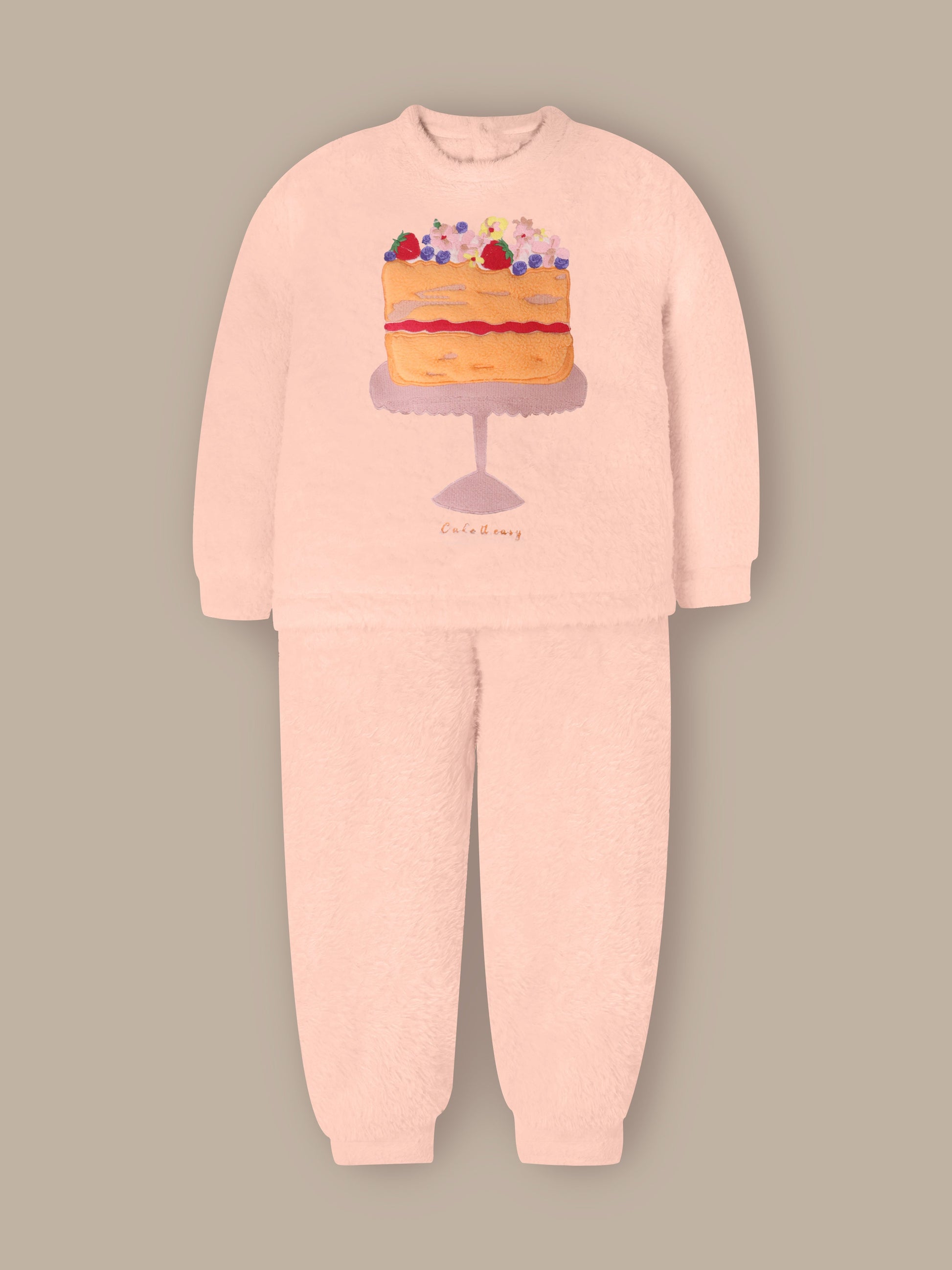 Soft Peach Sweatshirt Set