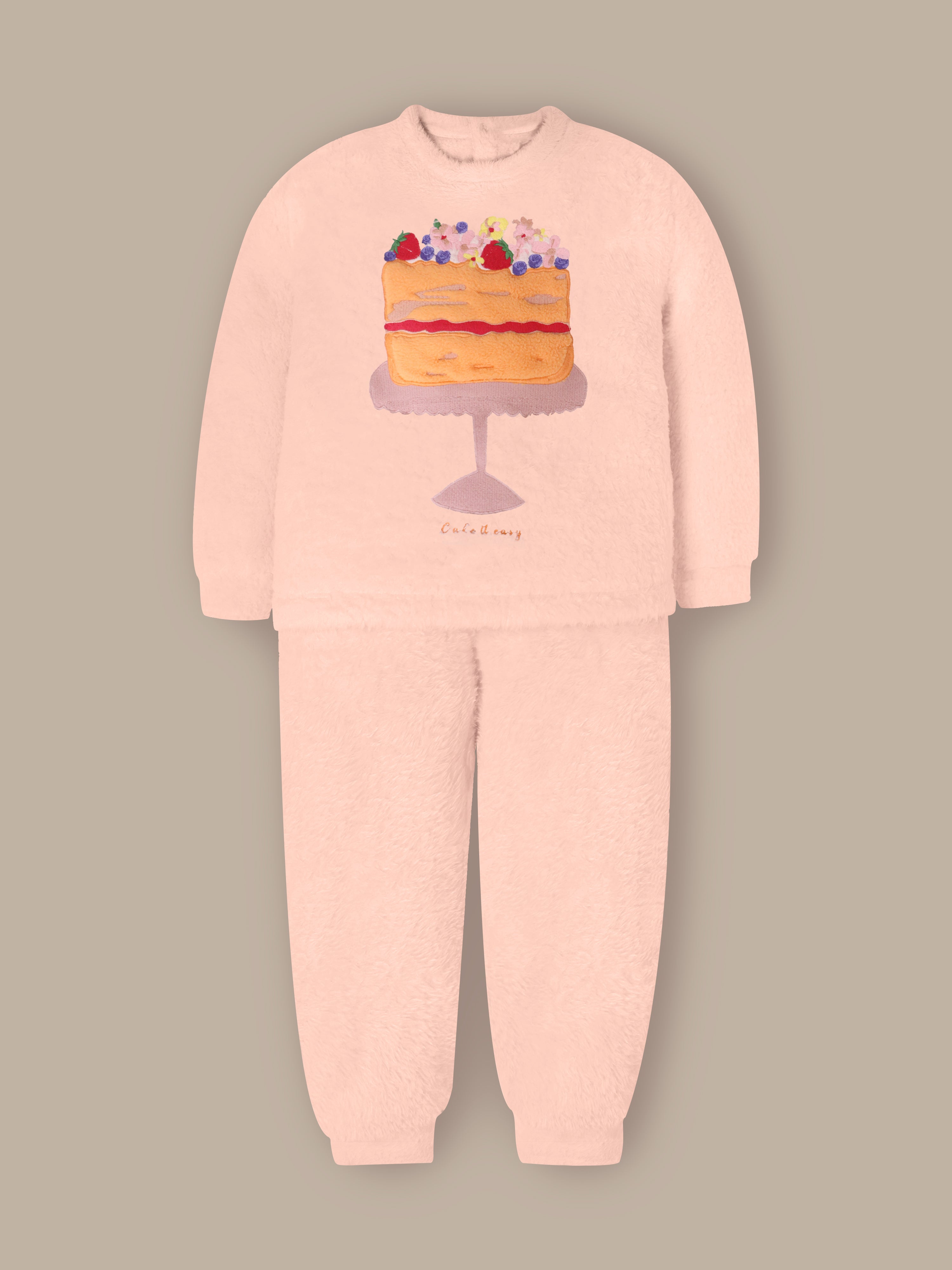 Soft Peach Sweatshirt Set