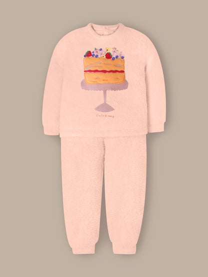 Soft Peach Sweatshirt Set