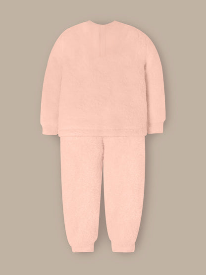 Soft Peach Sweatshirt Set