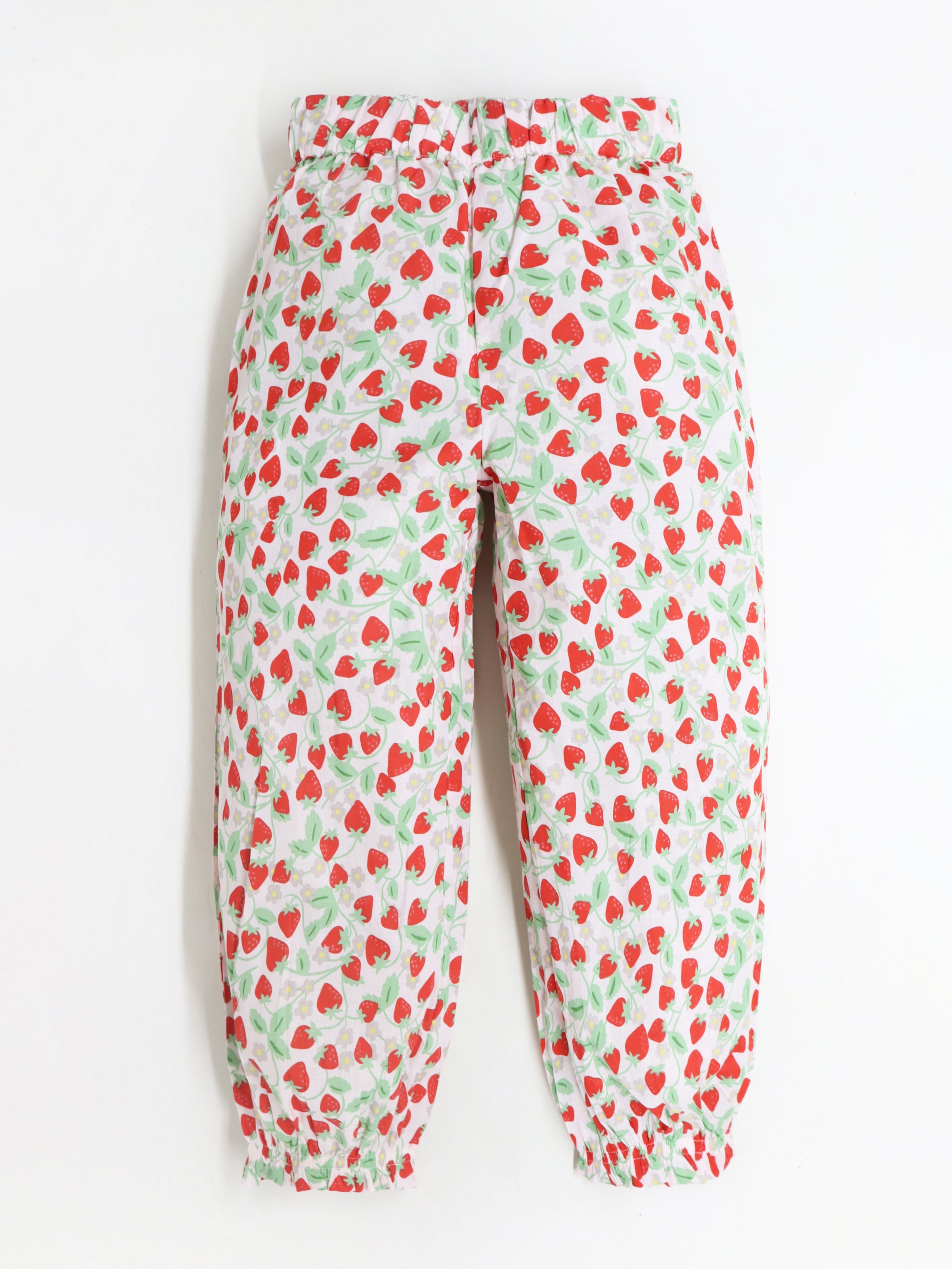 Cherry Crumble Multicolor Printed Embroidered Sweet Classic Summer Nightsuit