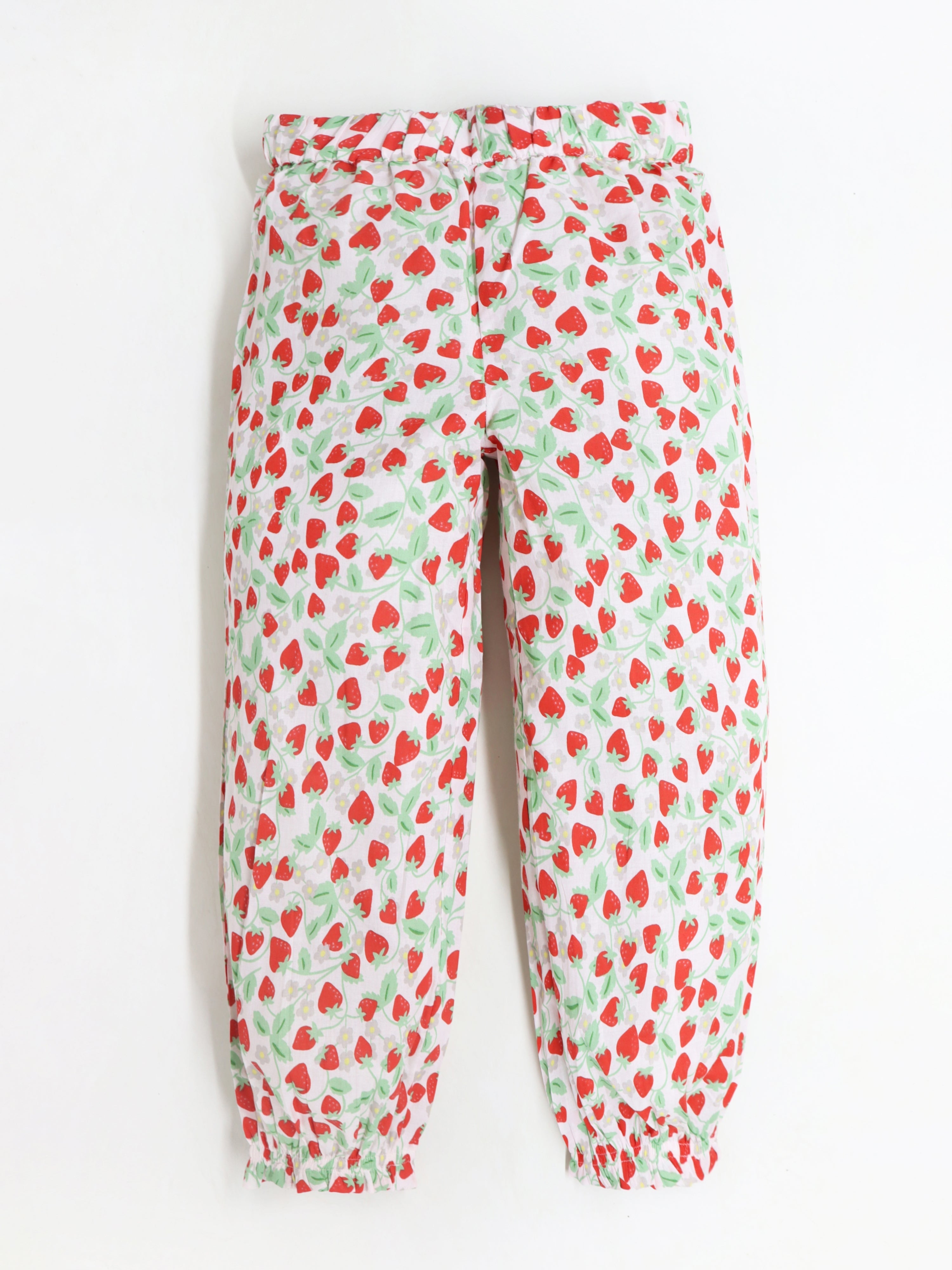 Cherry Crumble Multicolor Printed Embroidered Sweet Classic Summer Nightsuit