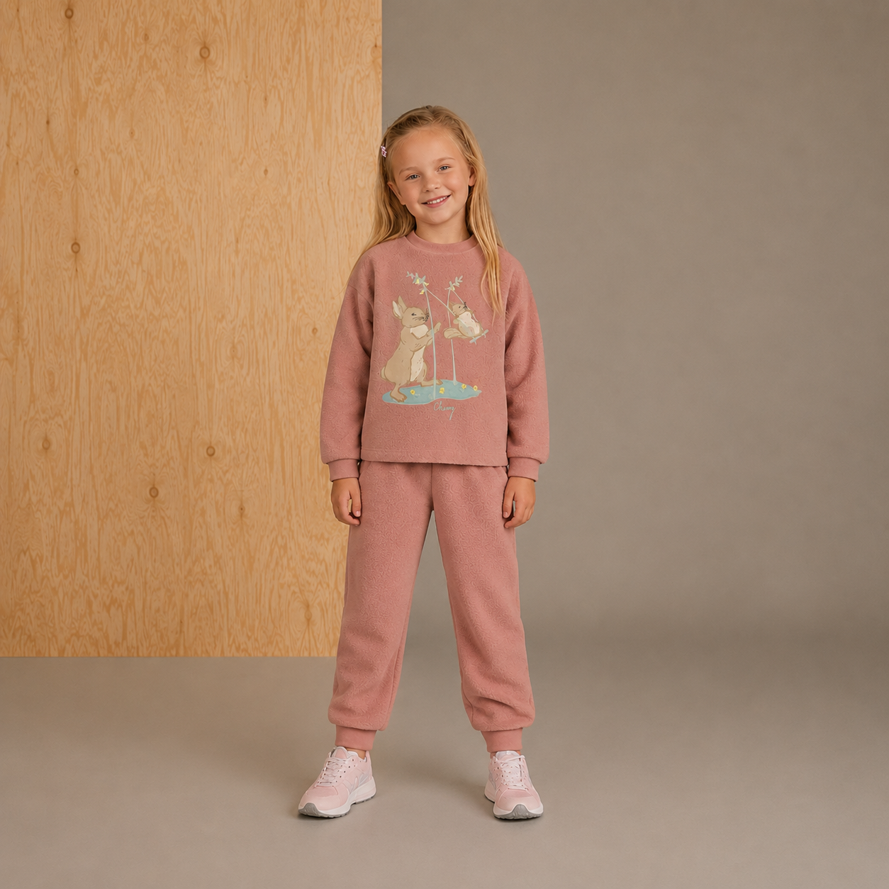Snowy Dream Smiley Peach Finesse Schlafanzug