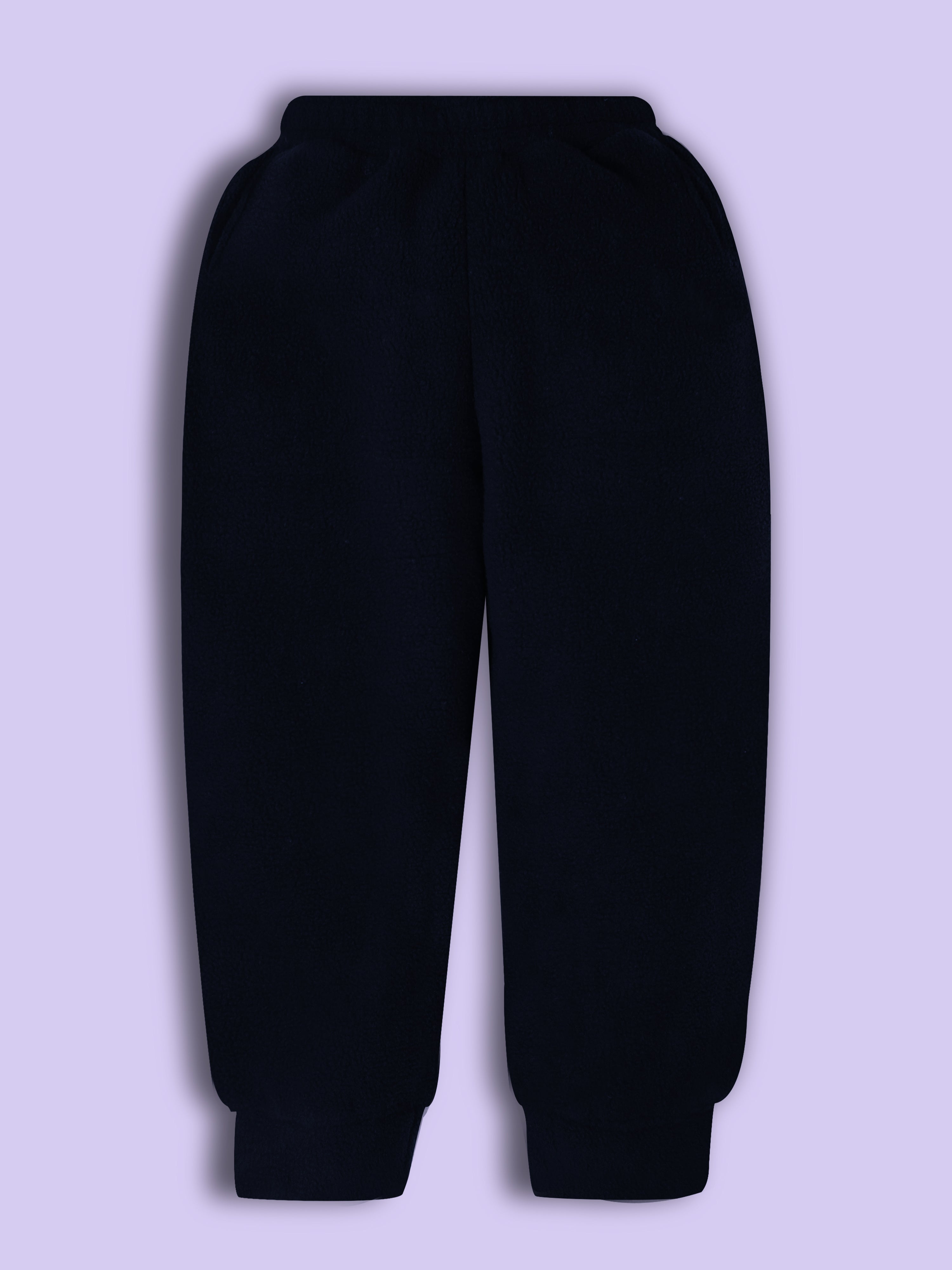 Cherry Crumble Black Solid Applique Snug Graceful Nightsuit