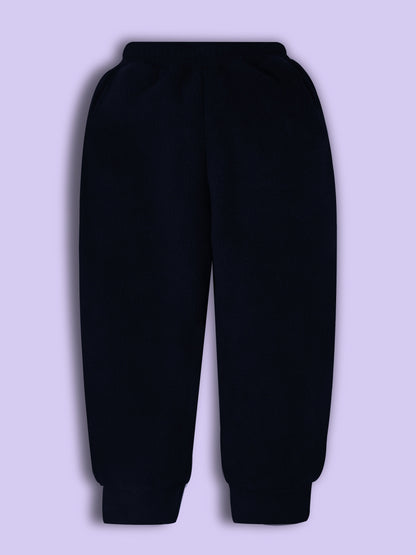 Cherry Crumble Black Solid Applique Snug Graceful Nightsuit