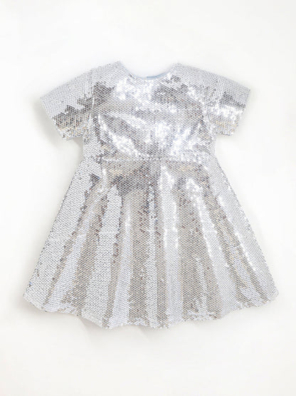 Cherry Crumble Glitter Glow Grey Dress