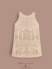 Sparkle Cream Dress