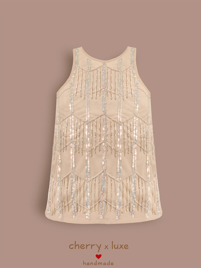 Sparkle Cream Dress