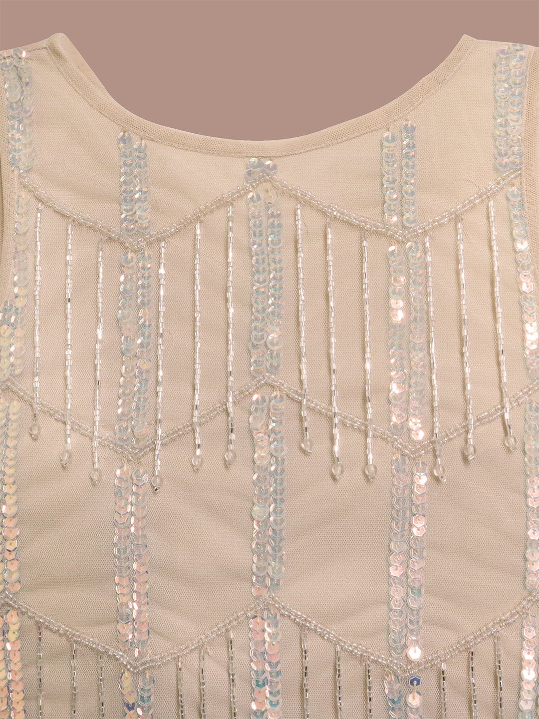 Cherry Crumble Sparkle Cream Dress