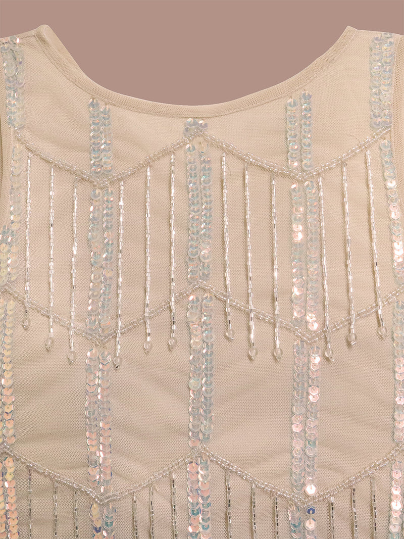 Sparkle Cream Dress