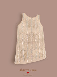 Sparkle Cream Dress