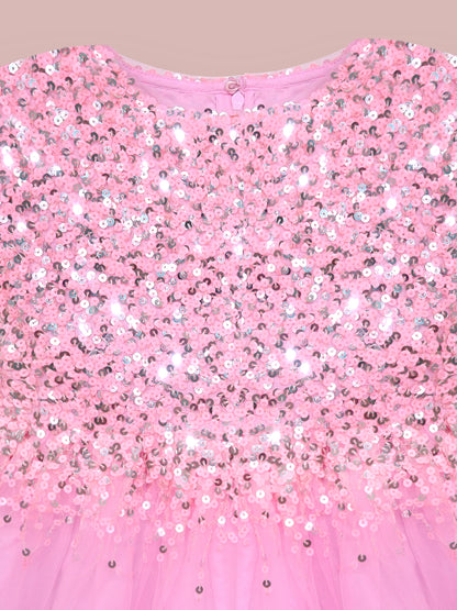 Cherry Crumble Pink Solid Playful Smart Dress