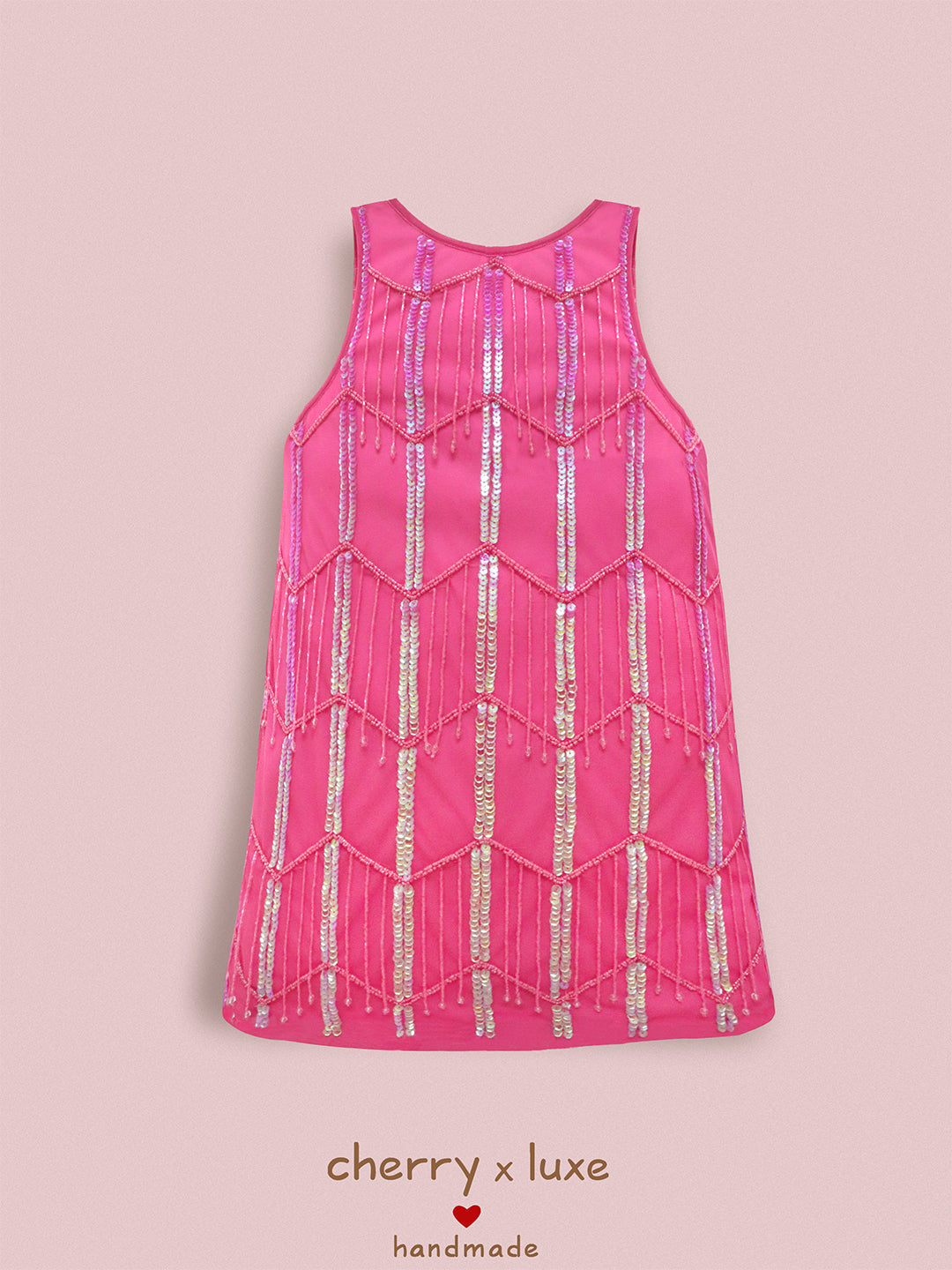 Cherry Crumble Sparkle Pink Dress