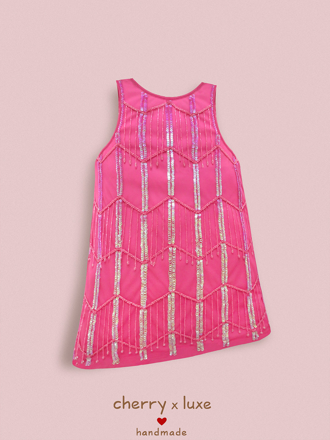 Cherry Crumble Sparkle Pink Dress