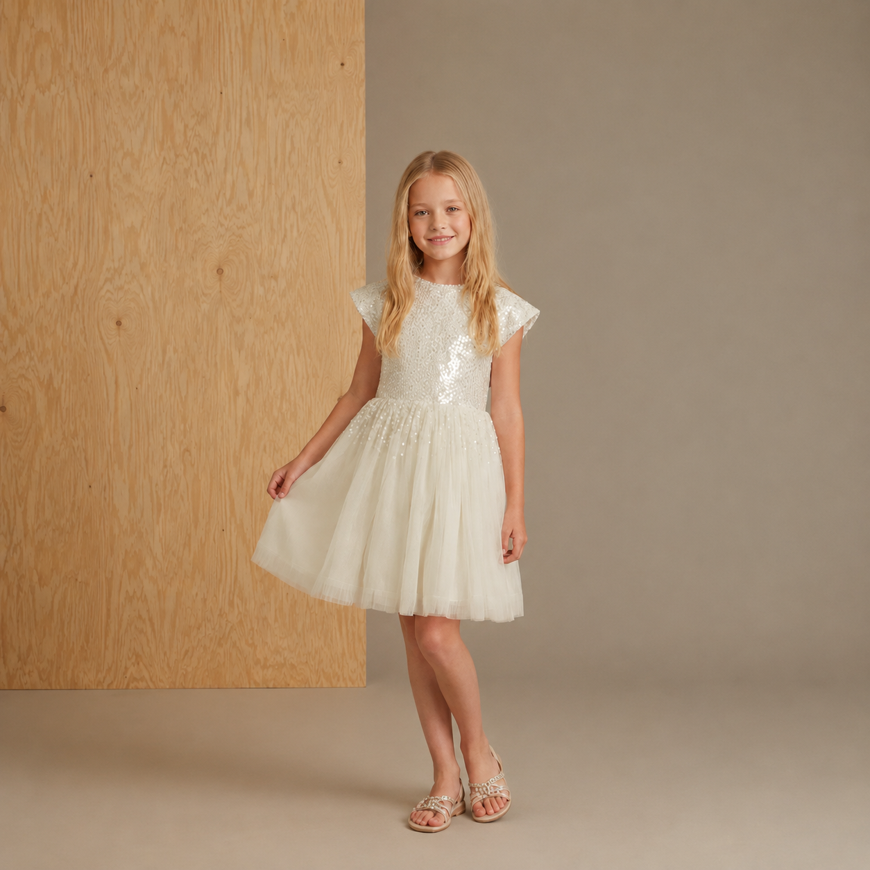 Robe Blanche Cassé Starlight