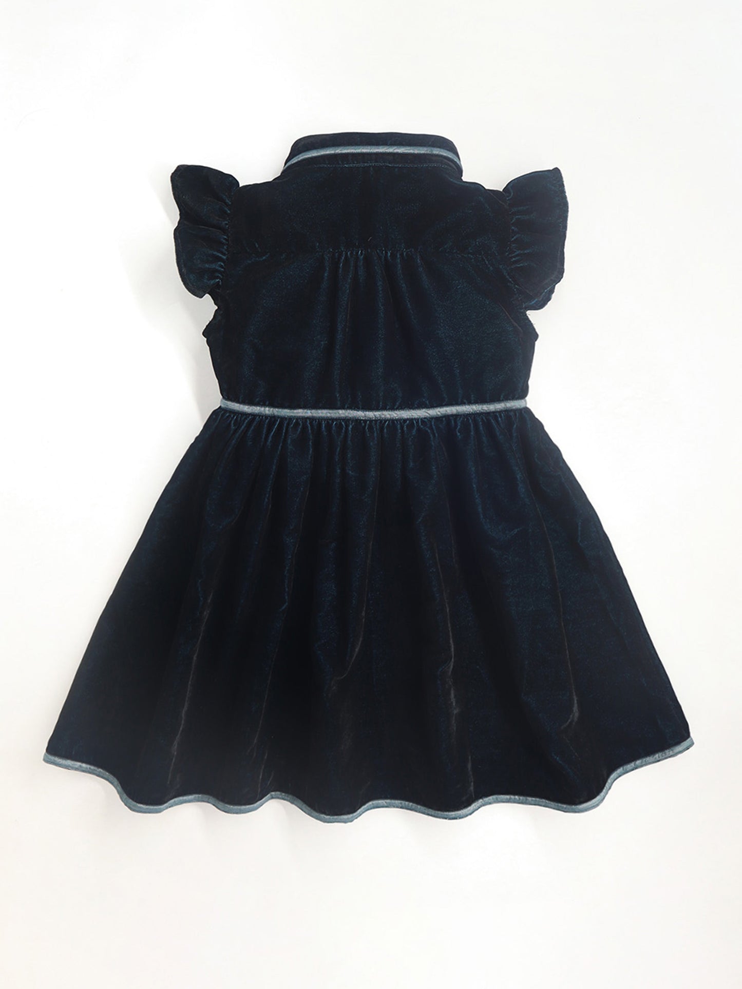 Cherry Crumble Teal Solid Snug Smart Dress