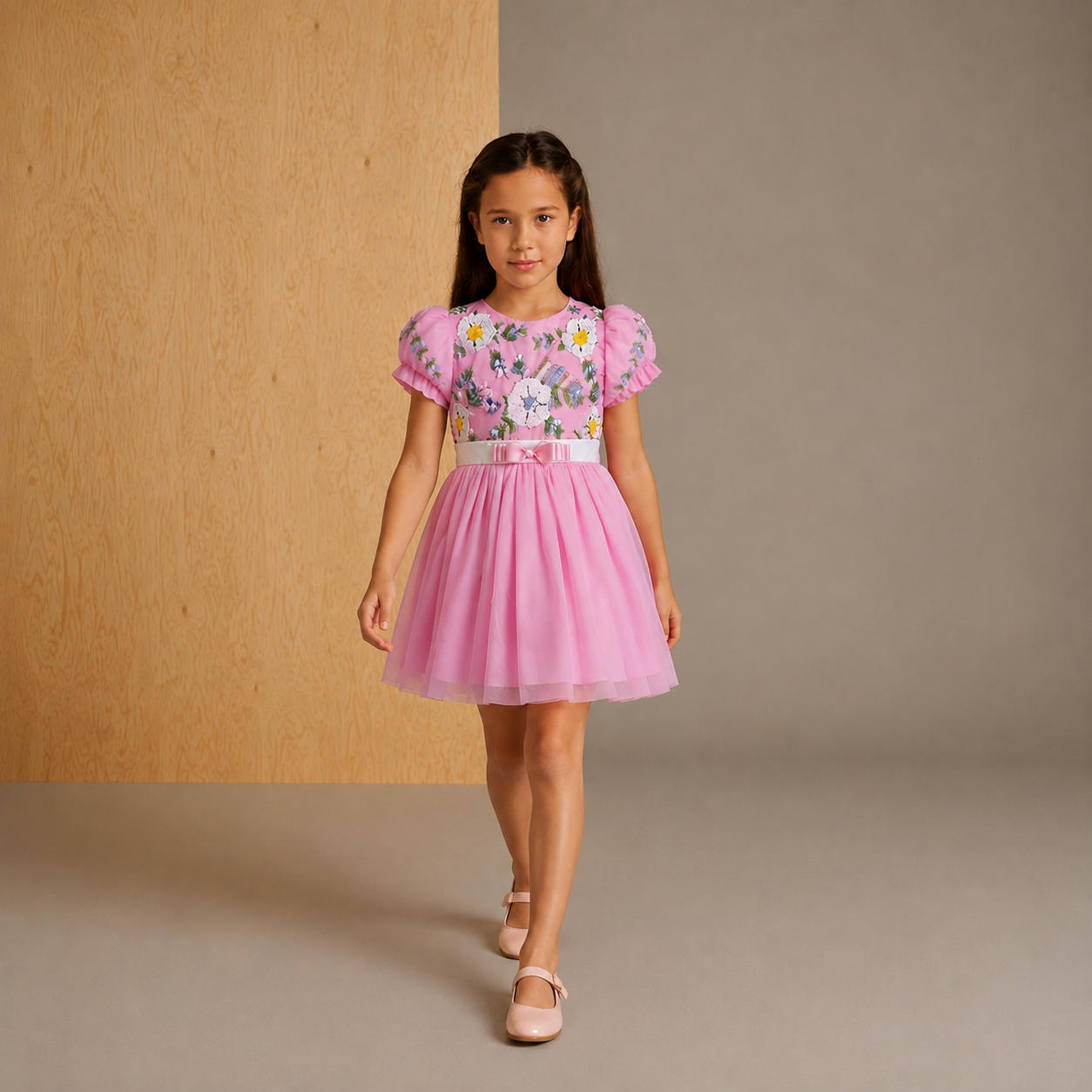 Frost Charm Dandy Pink Graceful Dress
