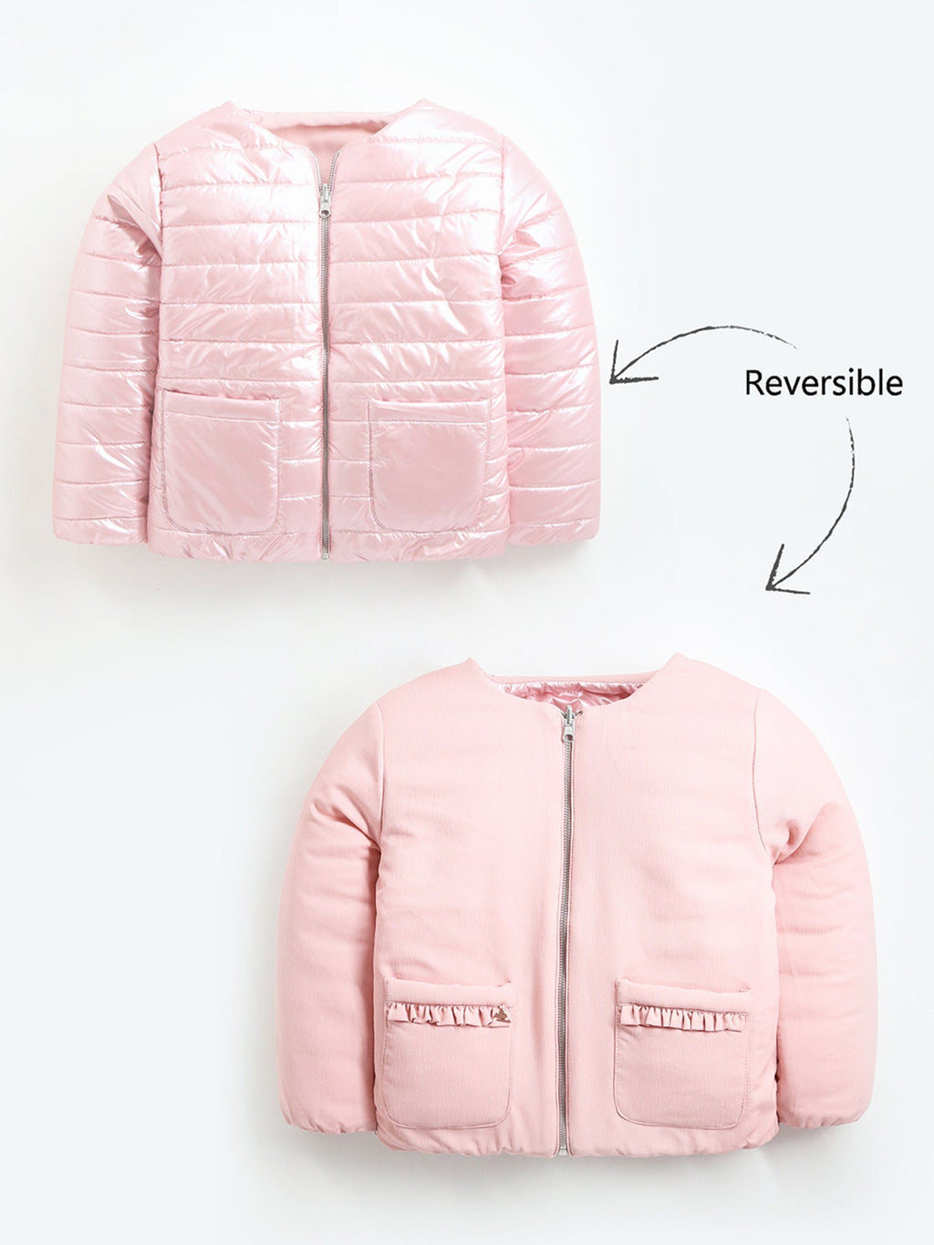 Cherry Crumble Pink Happy-Luxe Reversible Jacket