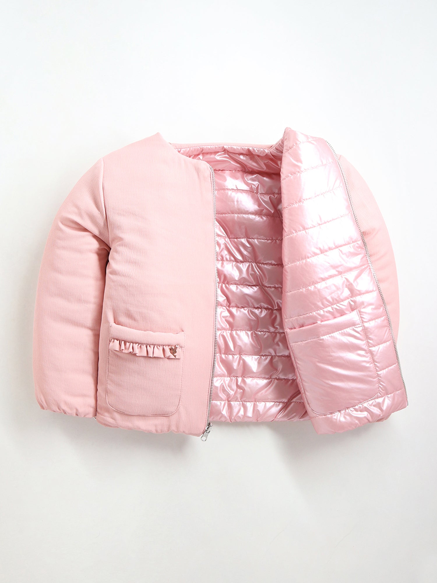 Cherry Crumble Pink Happy-Luxe Reversible Jacket