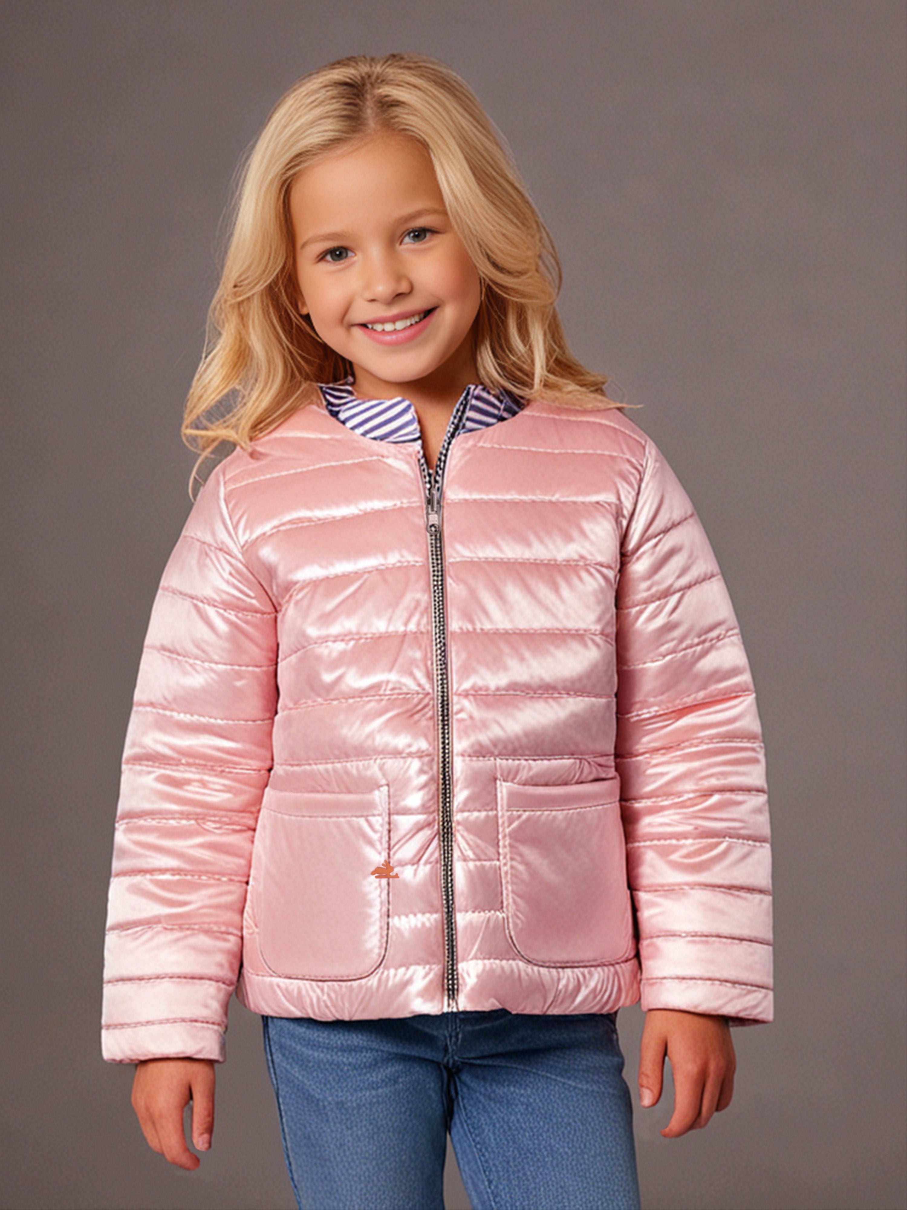 Cherry Crumble Pink Happy-Luxe Reversible Jacket
