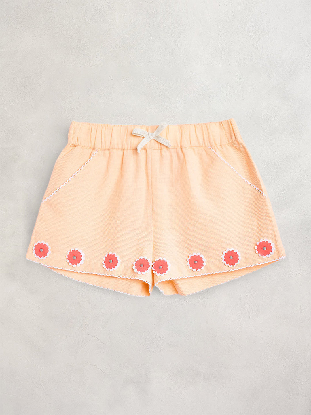 Cherry Crumble Peach Breezy-Trendy Summer Shorts