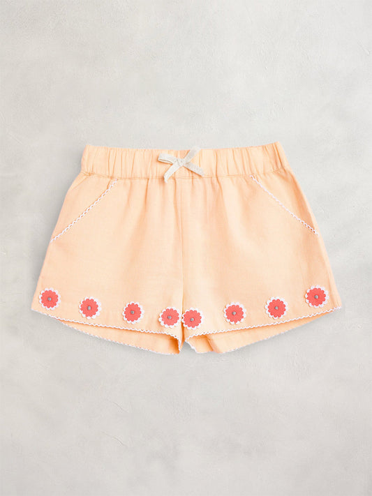 Cherry Crumble Peach Breezy-Trendy Summer Shorts