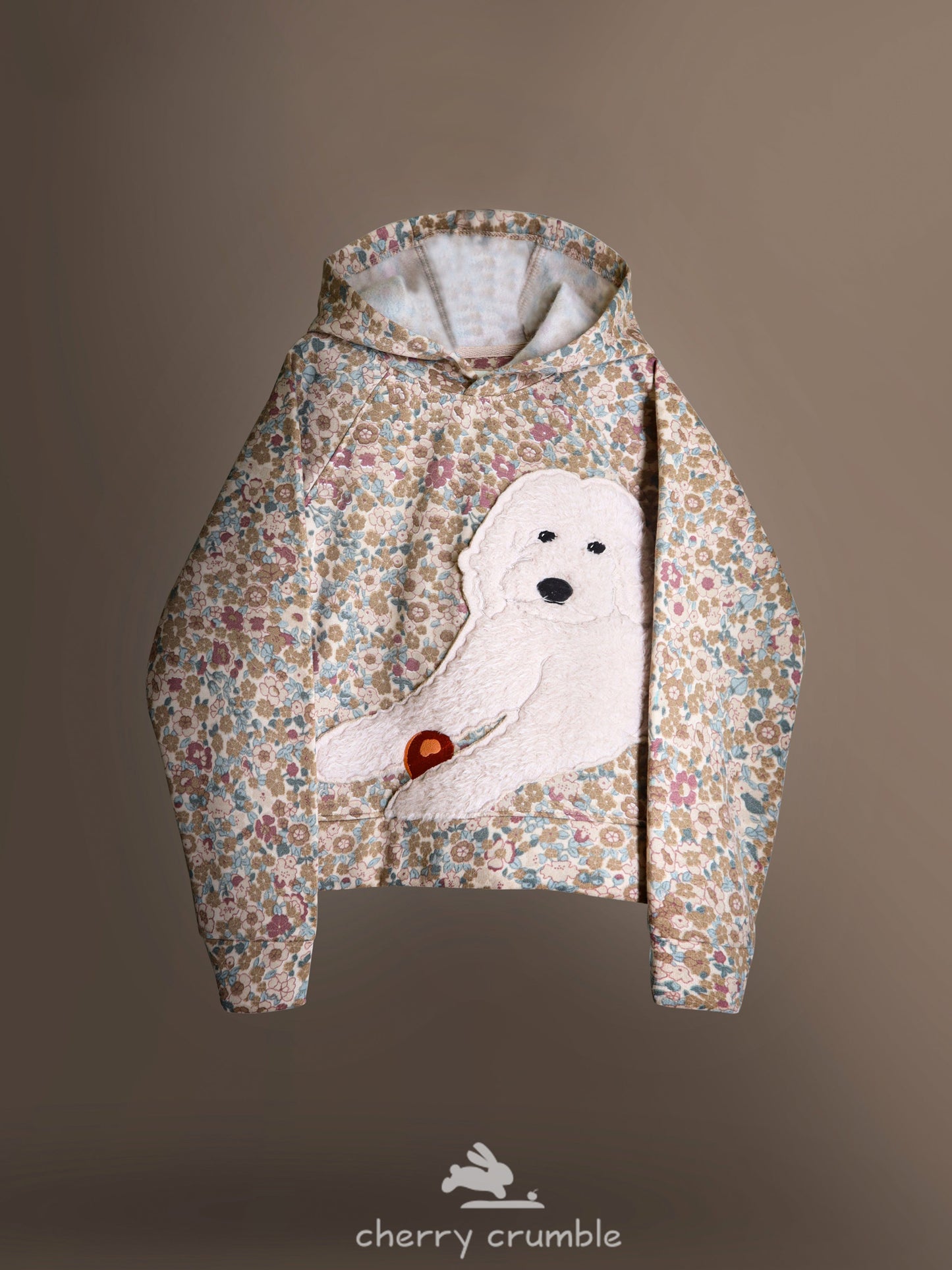 Cherry Crumble Multicolor Printed Applique Cute Smart Sweatshirt