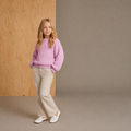 Pink Intarsia Lovely Sweater