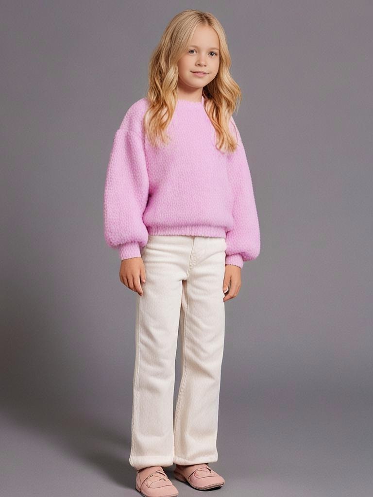 Cherry Crumble Pink Intarsia Lovely Sweater