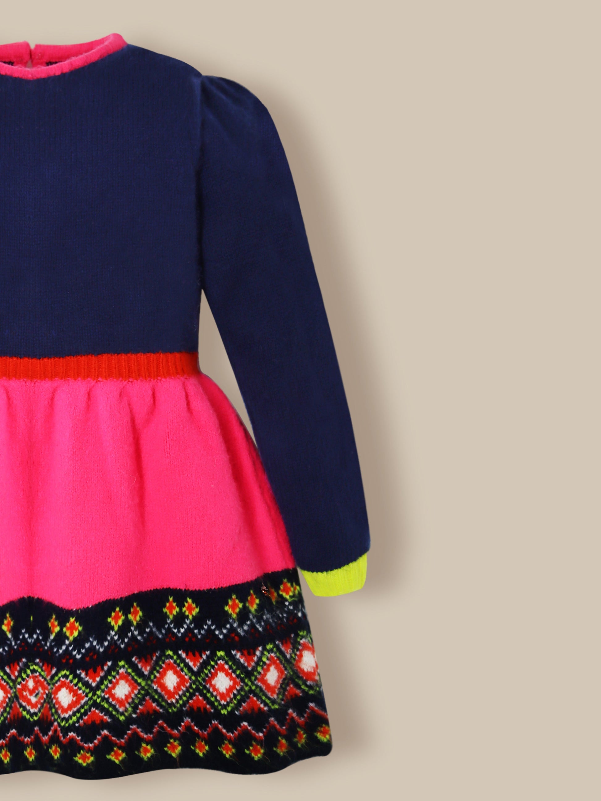 Cherry Crumble Winter Multicolor Bloom Dress