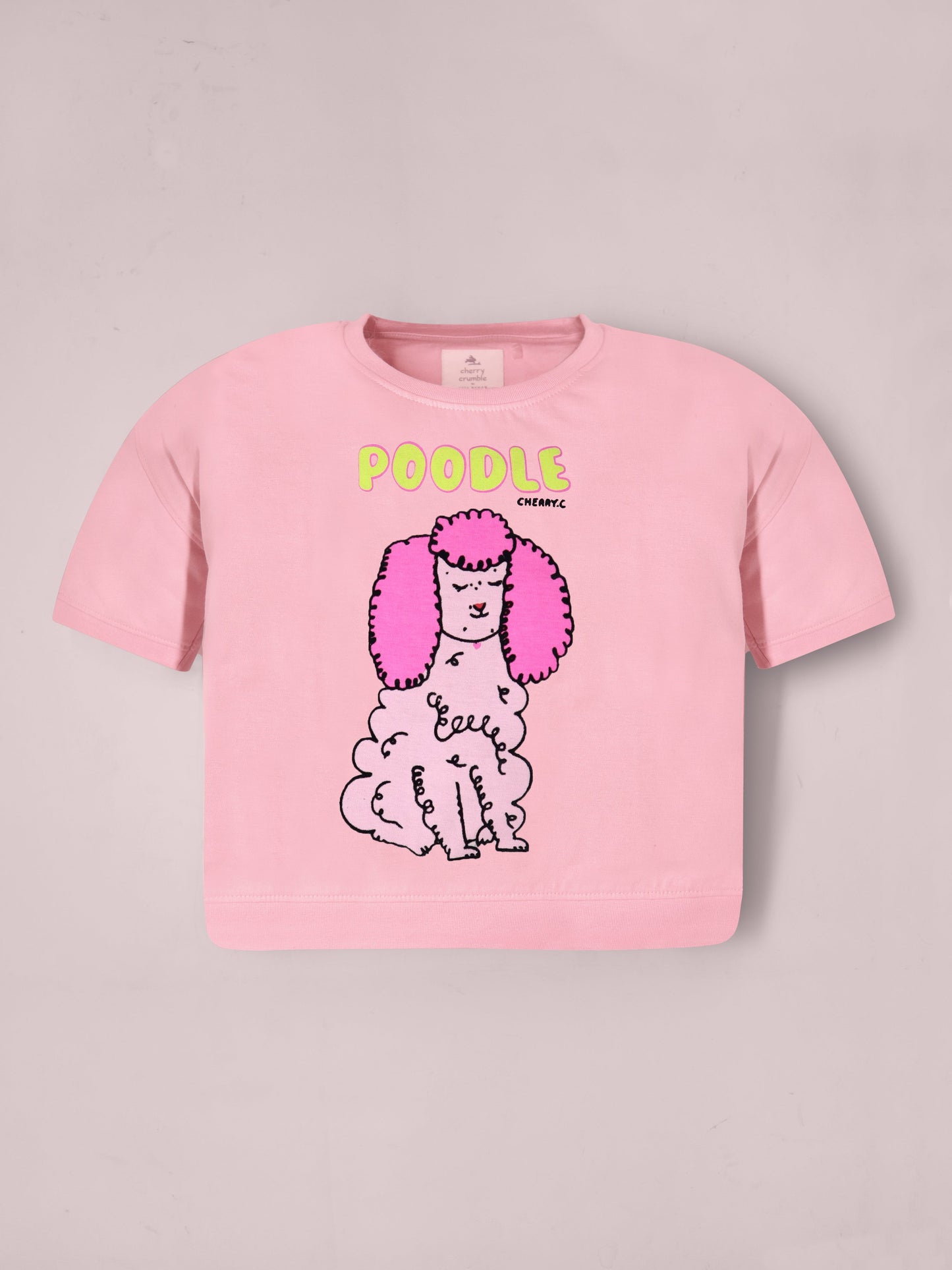 Cherry Crumble Pink Print Playful-Sleek Summer T-Shirt